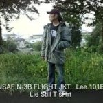 80’s USAF N-3B フライトジャケット　Lee 101B ジーンズ　LIE STILL T シャツ　【2021 – 1108B】