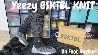 Adidas Yeezy BSKTBL KNIT Slate Blue Review + On Foot Review
