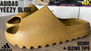 Adidas Yeezy Slide Orchre On Feet Review And Sizing tips
