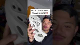 HOW TO LEGIT CHECK YEEZY FOAMRUNNERS!! *MUST WATCH* #shorts