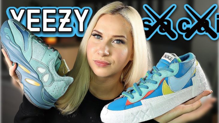 KAWS x sacai x Nike Blazer Low “Neptune Blue” and Yeezy Boost 700 “Faded Azure” review