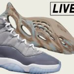 LIVE COP: Air Jordan 11 Cool Grey & Yeezy Foam Runner MX Sand Grey + Ochre Restock