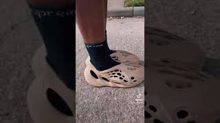 On foot look at the #yeezy #foamruuners 🔥🔥🔥 MUST watch 🌟🌟🌟 #shorts