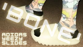 Quick Review of my ‘Bone’ adidas Yeezy Slides & On Feet