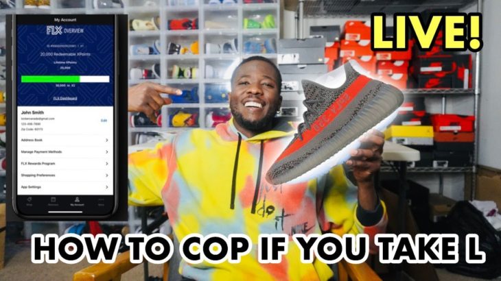 YEEZY BELGUA FLX APP LIVE! HOW TO STILL COP EVEN IF YOU TAKE A L!