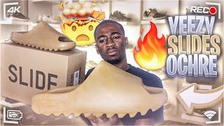 YEEZY SLIDES OCHRE UNBOXING | REVIEW