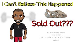 Yeezy MX Sand Grey Sold Out?