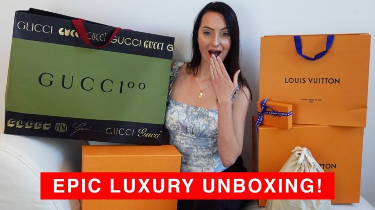 3 LOUIS VUITTON BAGS UNBOXING 😮 GUCCI X THE NORTH FACE & MORE LUXURY HAUL