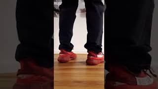 Adidas Yeezy Boost 350 V2 “Maroon Zebra” on feet… #shorts #yeezy #kicks #collection #sneakers