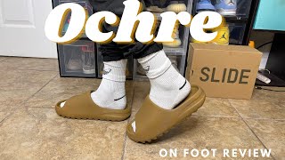 Adidas Yeezy Slide Ochre On Foot Review + Sizing Tips