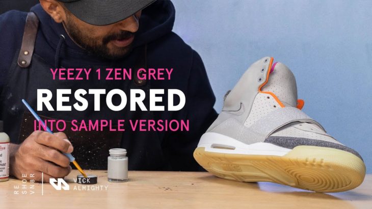 Air Yeezy 1 Zen Grey Restored & Customized Into The Sample Version