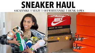 HUGE SNEAKER HAUL | Yeezy, Nike x Off-White, Nike x Sacai, Nike Dunk Low || DeUndrea lcs