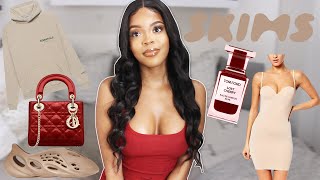LUXURY COLLECTIVE HAUL | SKIMS, ESSENTIALS, YEEZY, DIOR + more! (What I got for Christmas)