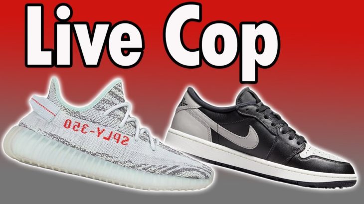 Live Cop : Yeezy 350 ‘Blue Tint’ & Jordan 1 Low Golf Shoes