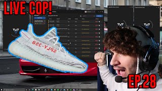 YEEZY 350 BLUE TINT VELOX LIVE COP! – How To Sneaker Bot Ep.28