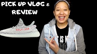 YEEZY BOOST 350 “BLUE TINT” REVIEW (PICK UP VLOG)