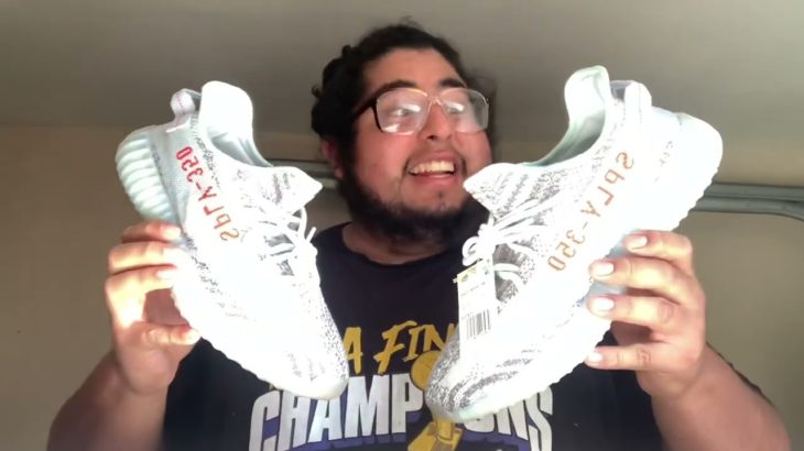 Yeezy 350 Blue Tint Review, and  “Authentication Sticker” from Adidas confirm App?? 1st Time??