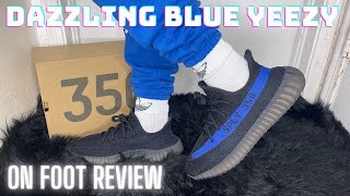 Adidas Yeezy 350 V2 Dazzling Blue Review + On Foot Review Sizing Tips & HUGE GIVEAWAY