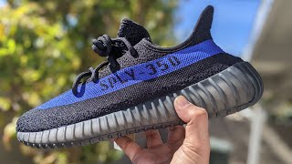 Adidas Yeezy 350 V2 Dazzling Blue Unboxing and on Feet