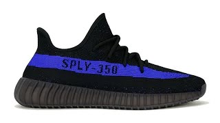 Adidas yeezy boost 350 v2 dazzling blue (detail look)