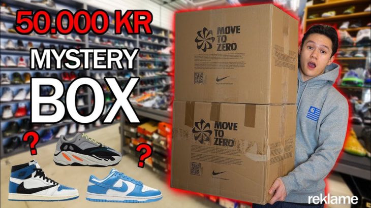 ÅBNER EN 50.000 KRONER MYSTERY BOX! (Nike Dunk, Yeezy, Jordans)