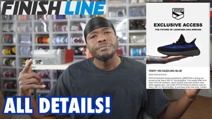 FINISHLINE EXCLUSIVE FOR YEEZY 350 DAZZLING BLUE IS COMING! ALL DETAILS AND TIMES!!
