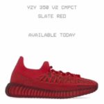 FIRST LOOK! adidas YEEZY 350 V2 CMPCT “Slate Red” Release Date
