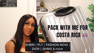 PACKING FOR COSTA RICA CLOTHING HAUL: SHEIN | PLT | FASHION NOVA | YEEZY | DIOR | SKIMS & more.