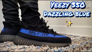 YEEZY 350 DAZZLING BLUE ON FEET/REVIEW