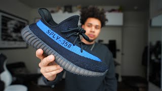 YEEZY WANTS $230 FOR THESE?! Adidas Yeezy Dazzling Blue Review & On Foot