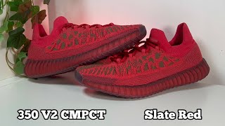 Yeezy 350 V2 CMPCT Slate Red Review& On foot
