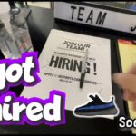 geting hired to work at a sneaker store exclusive access for yeezy 350 dazzling blue | flame squad |