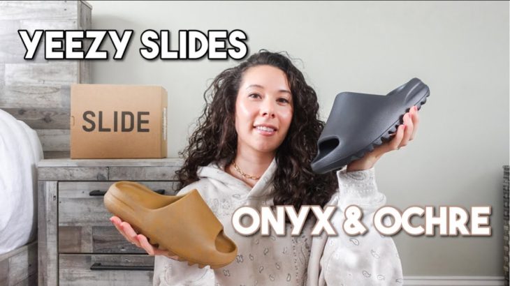 ADIDAS YEEZY SLIDE ONYX & OCHRE REVIEW, SIZING & ON FOOT