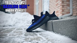 Adidas Yeezy 350 V2 ” Dazzling Blue ” – ASMR Unboxing & Onfeet