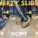 Adidas Yeezy Slides Onyx Ochre Pure On Foot Comparison + Sizing Tips