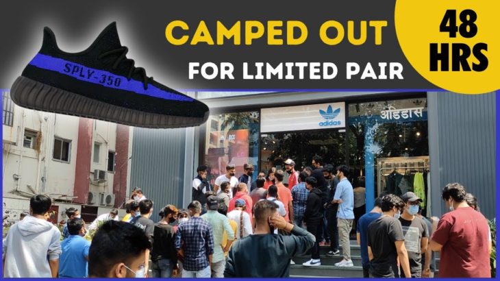 CAMPED OUT for 48 hours | Yeezy V2 Dazzling Blue | Huge Resale | Sneaker Campout In Mumbai, India.