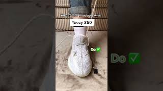 How To Tie Shoeslaces With Yeezy 350