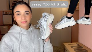 I Finally Have Static 700 on Feet! Unboxing Yeezy 700 V2 Static | Angele Jelly Altieri