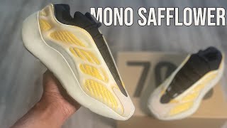 INCREDIBLE! Yeezy 700 v3 Mono Safflower On Feet Review