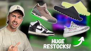 MORE Insane Yeezy Restocks Coming!! These Dunks Will Be HARD To Get! & More