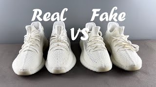 Real VS Fake Yeezy 350 V2 Pure Oat