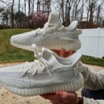 Yeezy 350 V2 – Bone (Triple White/Pure Oat) – Clean Modern Style – Boost Comfort – Great for Summer!