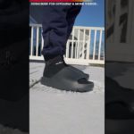 Yeezy Slides Onyx On Feet Unboxing #shorts
