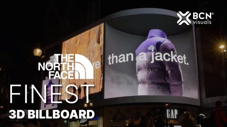 3D billboard for The North Face.