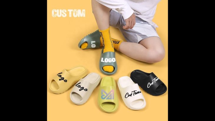 Custom slippers | EVA yeezy shoes | Making custom shoes | slippers mens | With logo | #shorts