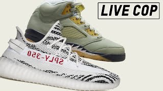 LIVE COP: Yeezy 350 V2 Zebra RESTOCK & Jordan 5 Jade