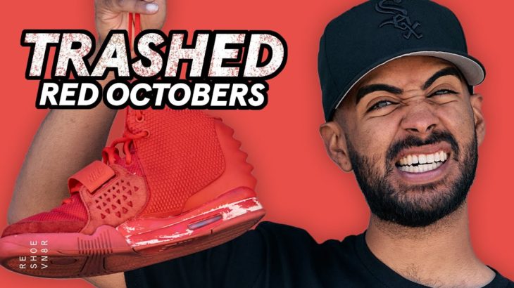 TRASHED Nike Air Yeezy 2 Red October Restoration
