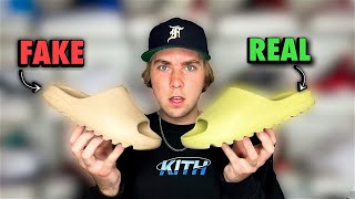 The TRUTH about FAKE YEEZY SLIDES!? (Real vs. Fake)