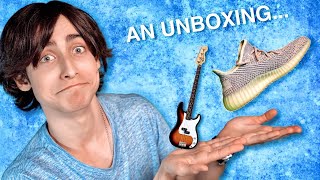 Unboxing YEEZYS (350 Boost Ash Pearl) and a BASS!!