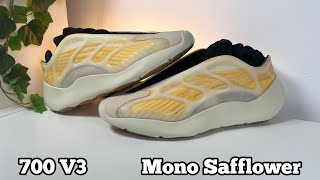 Yeezy 700 V3 Mono Safflower Review& On foot